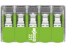 Borne de connexion WAGO Green Range 5L 0.5…6mm² avec levier vt transparent