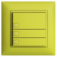 Pulsante KNX RGB INC EDUE FMI, 250mW, c.LED RGB, 3×pulsante, com.1×tasto, lem