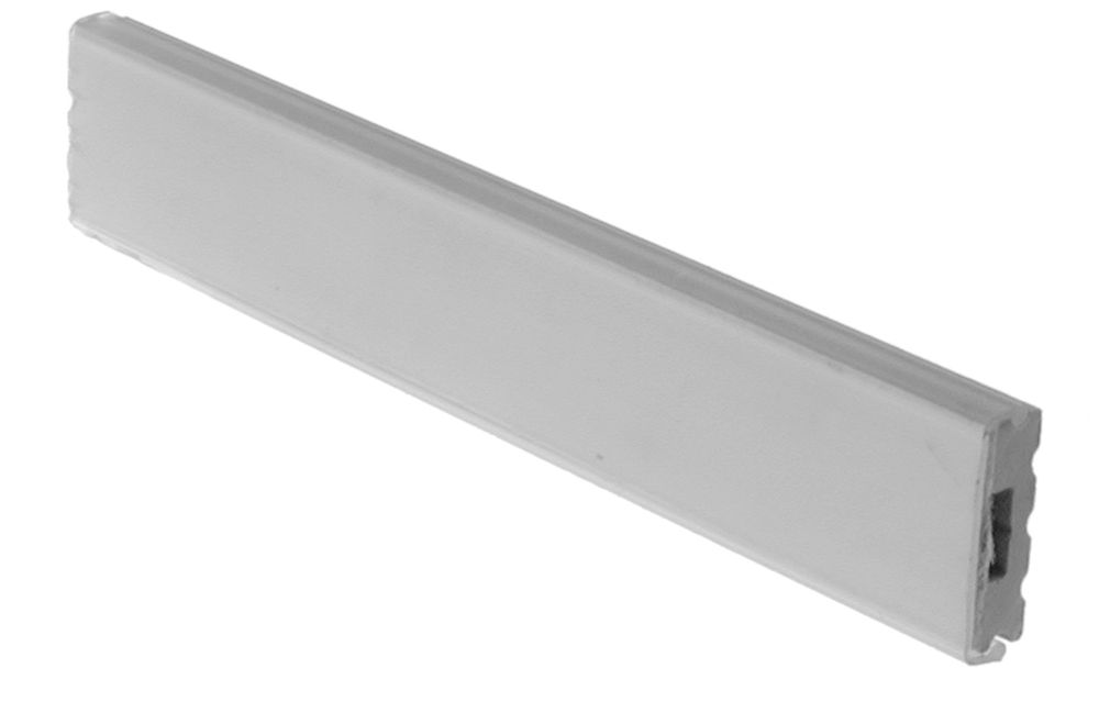 Bezeichnungsstreifen mit Karton 16mm L=1m grau