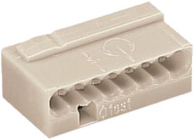 Verbindungsklemme WAGO MICRO für Draht 8×0.6…0.8mm grau