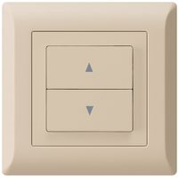 UP-Storentaster kallysto.line beige mit 2 Funktionstasten Steckklemmen