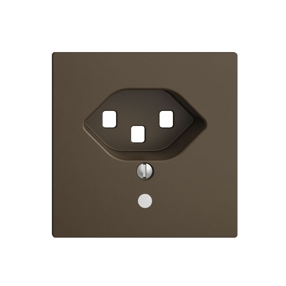 Plaque frontale EDIZIOdue T23 coffee 60×60mm, lentille,