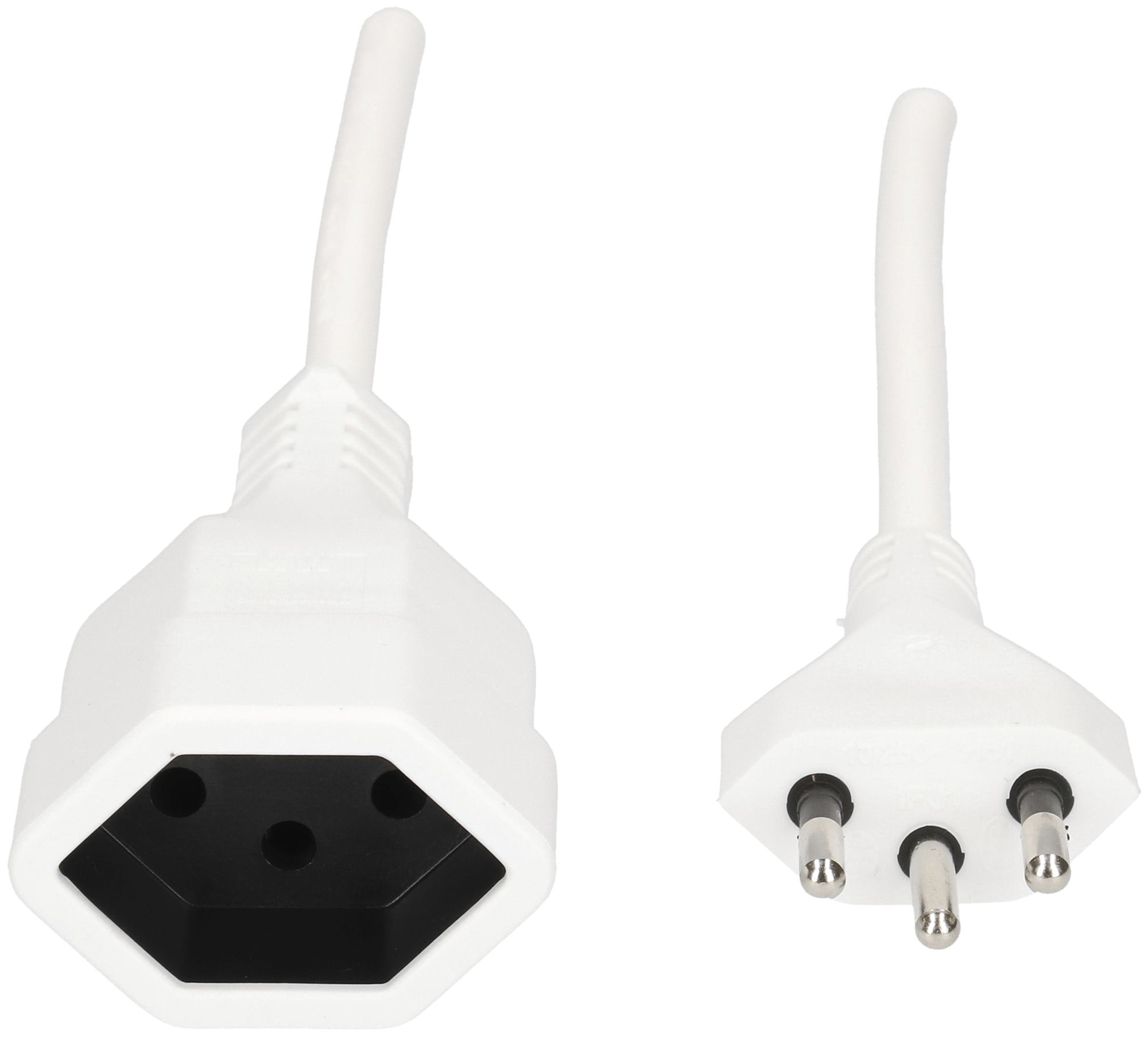 Rallonge MAX HAURI T12/T13 Td 3×1mm² 0.25m blanc