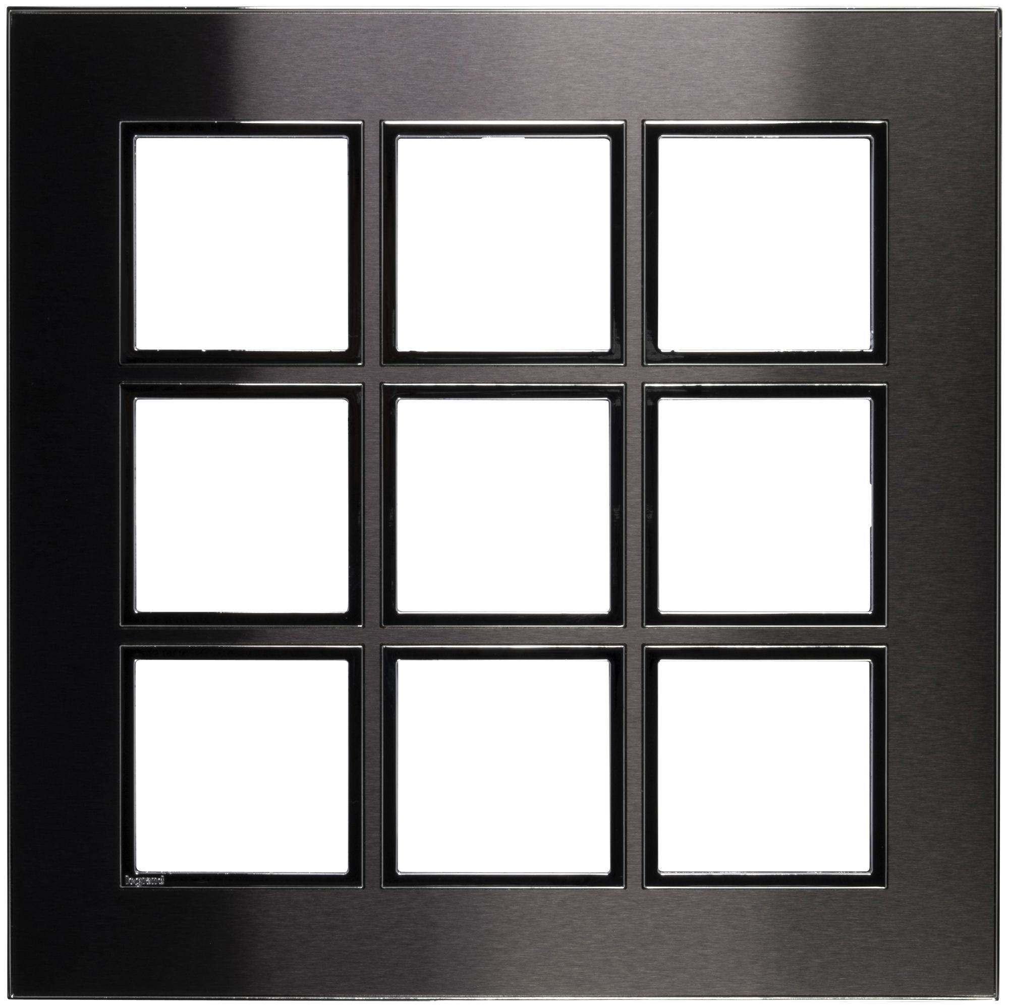 Abdeckrahmen ATO 3×3 Modul, black brushed