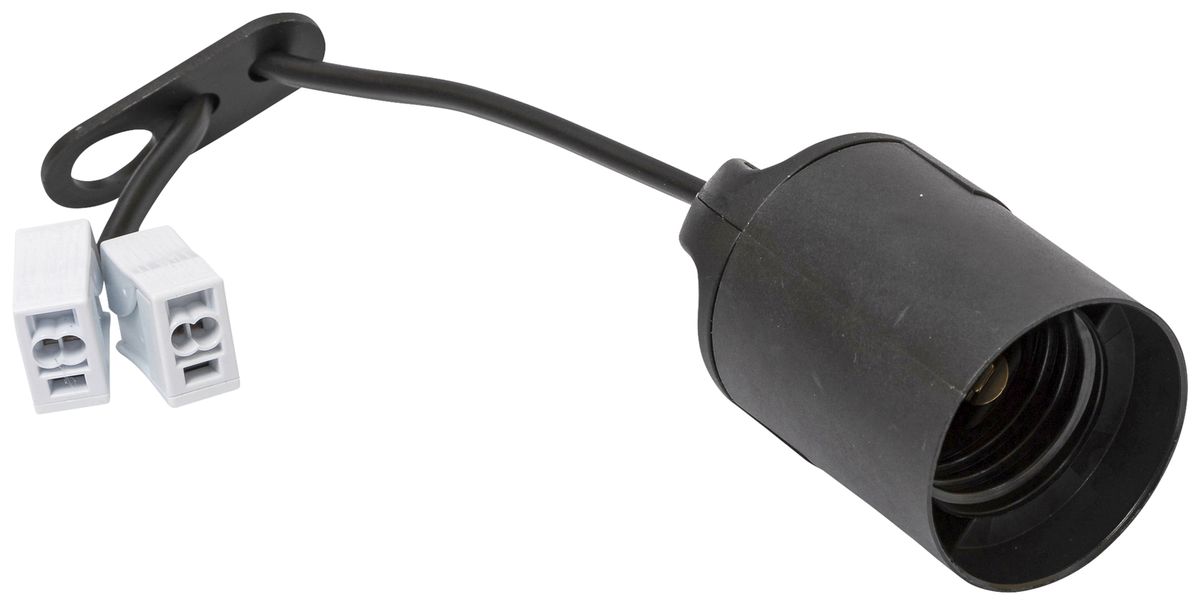 Baustellenfassung ELBRO Anschlusselement und E27 Kunststoff sz