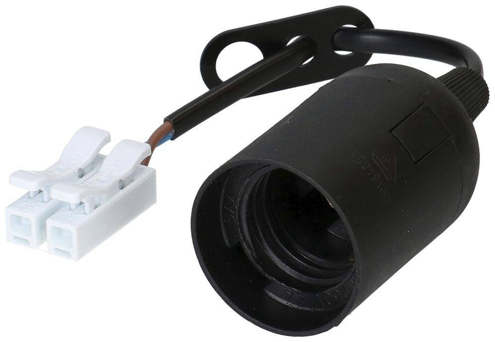 Portalampada da cantiere MH BUILD elemento di raccordo e E27 mater.sintetico ne