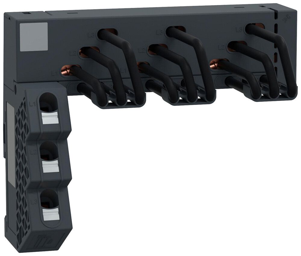 Connecteur de barres collectrices TeSys 3P 3Ph 63A 158mm noir