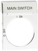 Placcheta indic. argento per manigl. per OH 2_ (Main Switch)