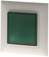 UP-Blitzleuchte EDIZIOdue grün 12VUC Hugentobler Typ 16 flach