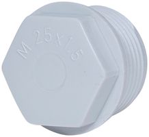 Würgenippel PE M20 hellgrau