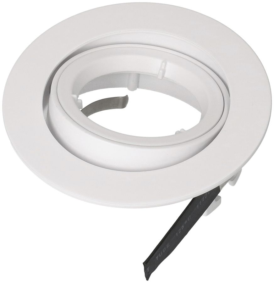 EB-Spot MAX HAURI maxLUCE GU10 50W Loch-Ø80mm mit Blattfedern weiss