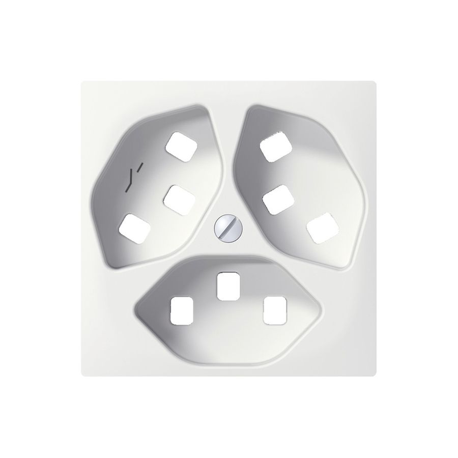 Frontplatte SIDUS weiss zu 3×T23/1