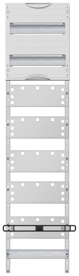 Panello Media ABB, con 2 file DIN, altezza 3, 7 file per distributore vuoto