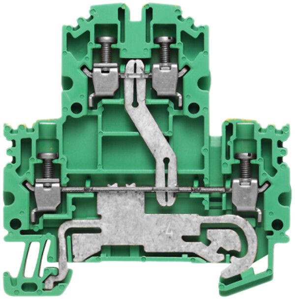 Borne multi-étage Weidmüller WDK N connexion à vis 2.5mm² 2 étages vert/jaune