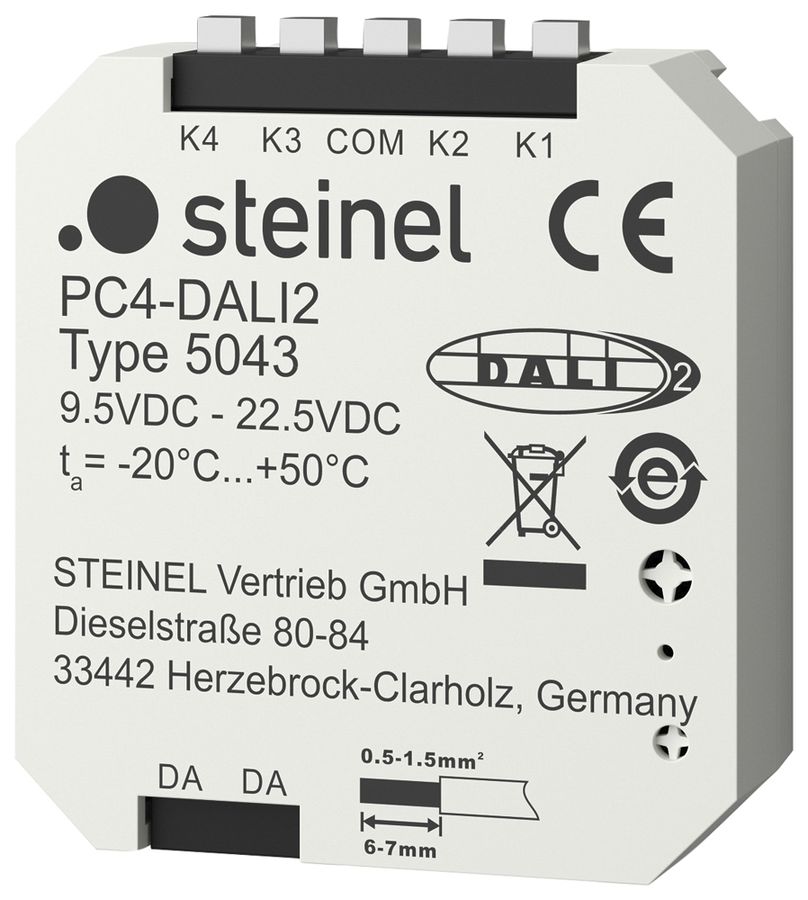 UP-Tasterschnittstelle Steinel PC4-DALI2 IP20 Kunststoff weiss