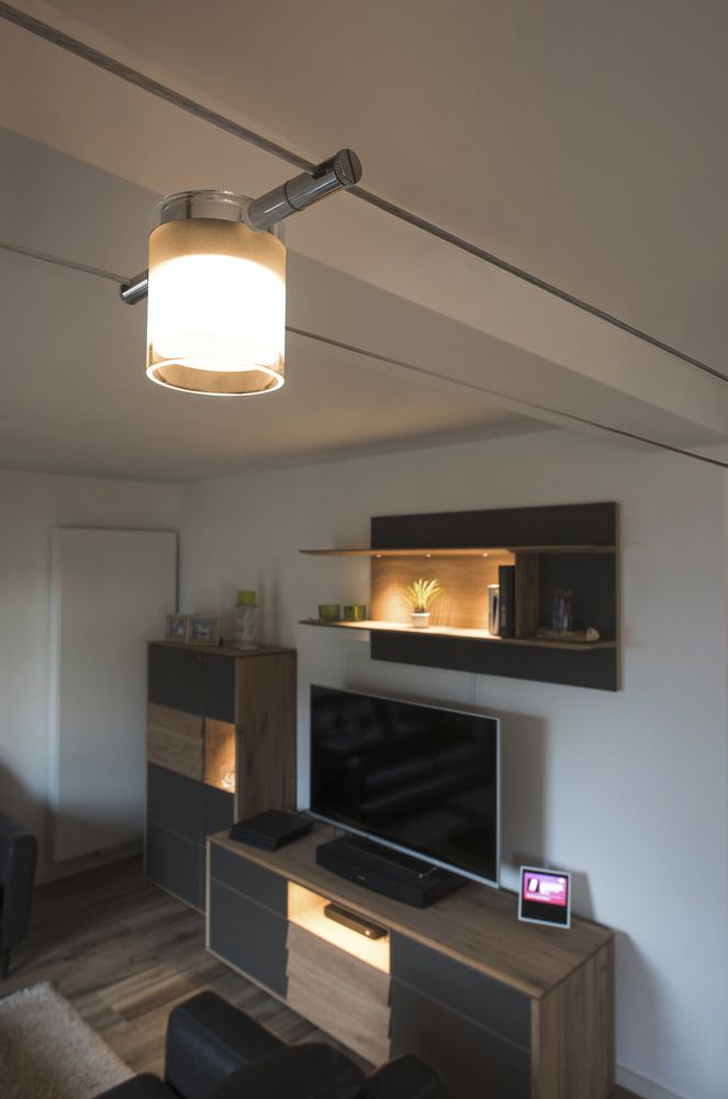 Luminaire LED SLV COMET p.système câble TENSEO 12V 6.3W 410lm 2700K 120° chrome