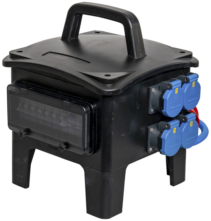 Stromverteiler DEM DB35050 32A 2×LS 1×FI 2×T23 2×T25 2×16A 3m 32A