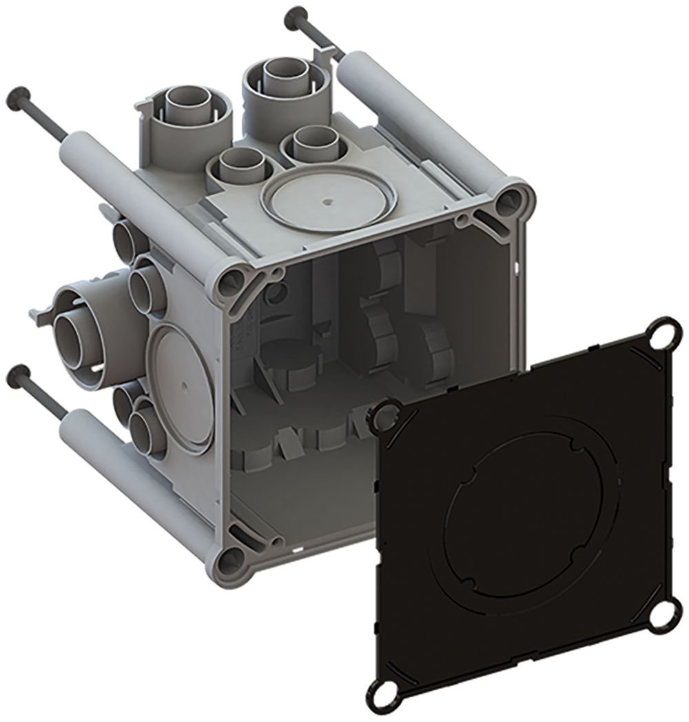 UP-Dose AGRO 115×115×105mm mit Deckel für KRFG-Rohre