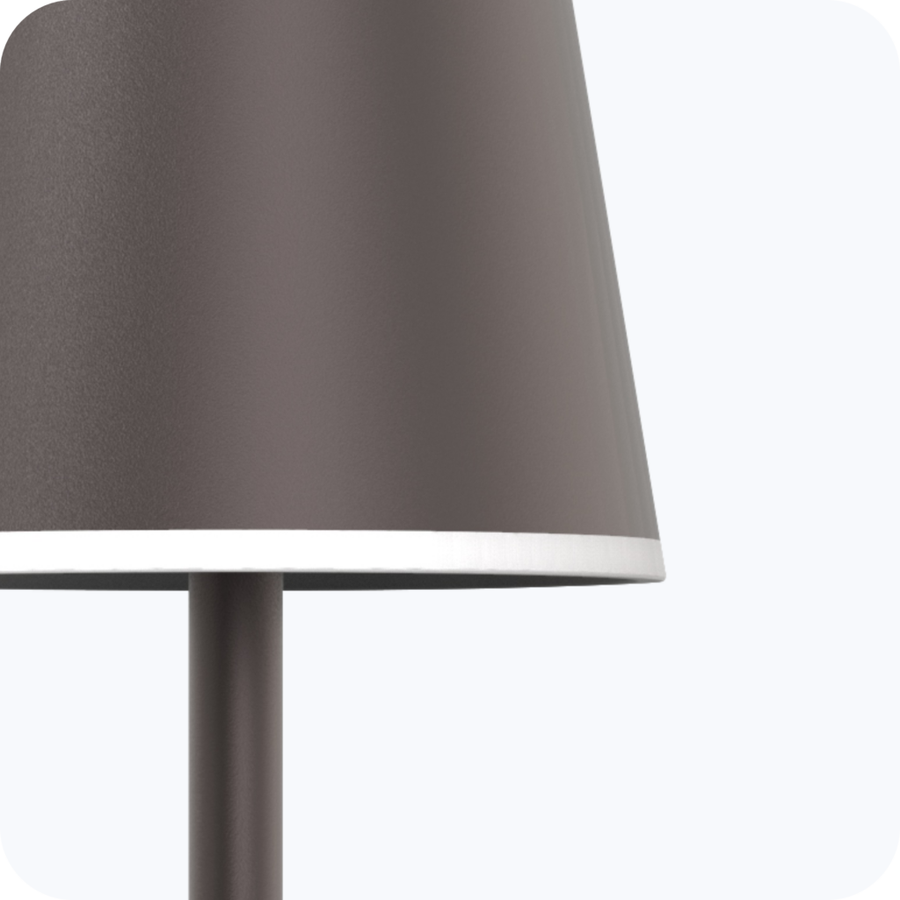 Akku-Tischleuchte X2 by xoxo, 3W, 3000K, anthrazit