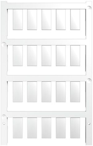 Marqueur d'appareil Weidmüller MultiCard ESG enfichable 17×8mm PA66 blanc