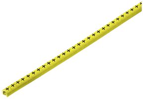 Marcatore di conduttore Weidmüller CLI C CD p.Ø1…3mm 3×3.4mm simbolo: +, giallo