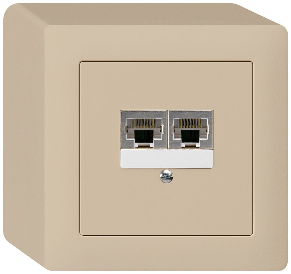 AP-Dose kallysto 2×RJ45s parallel beige