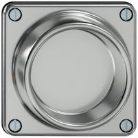 Blindeinsatz ELEMENT SNAPFIX® 1×1 horizontal 87×87×36mm Aluminium