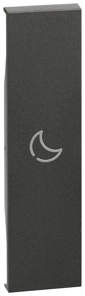 Cache de touche Living Now pour touches MyHOME 1 module avec symbole nuit noir