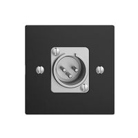 Anschlussdose XLR mit Stecker EDIZIOdue schwarz