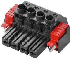 Connettore femmina WM BVF HP brida di bloccagg./a vite 7.62mm 3L stagnato nero
