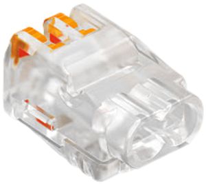 Borne de connexion Bettermann 2P 0.2…2.5mm² avec leviers de commande transparent