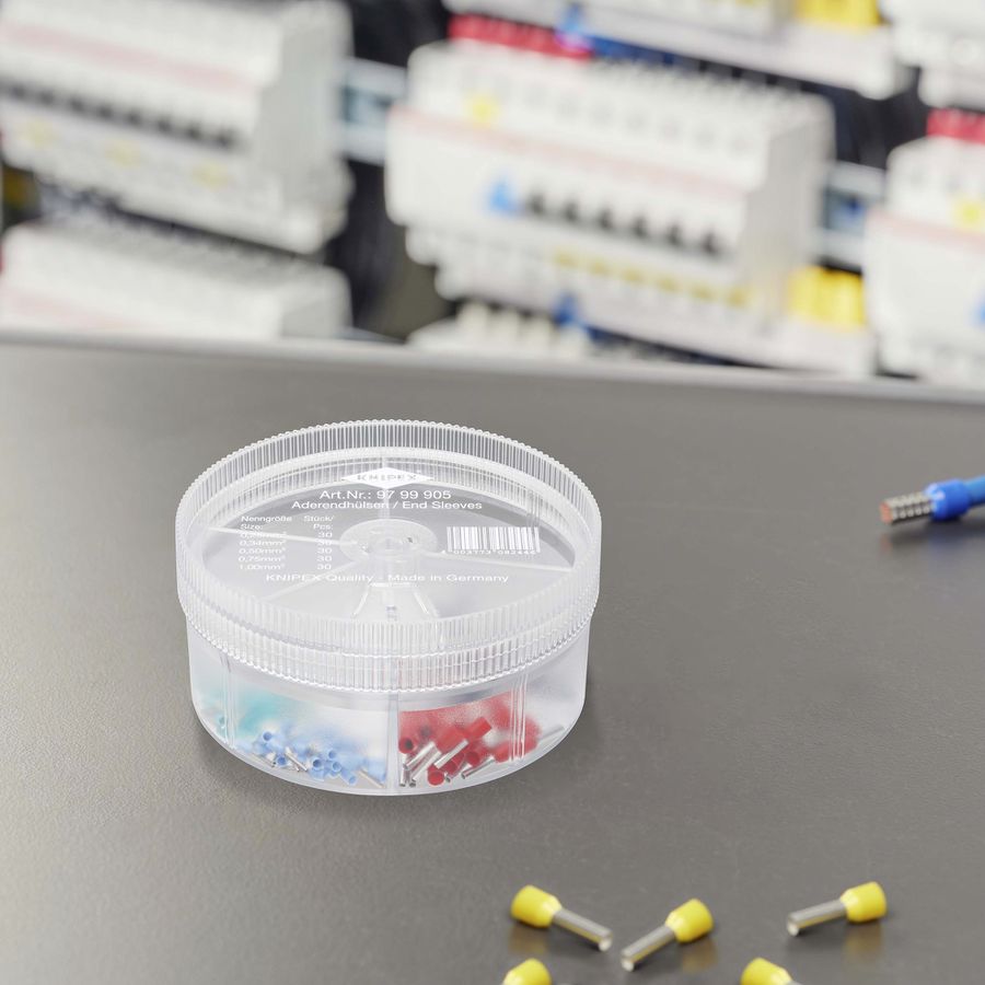 Assortiment embout de câble KNIPEX avec embouts de câble isolés 150 pièces