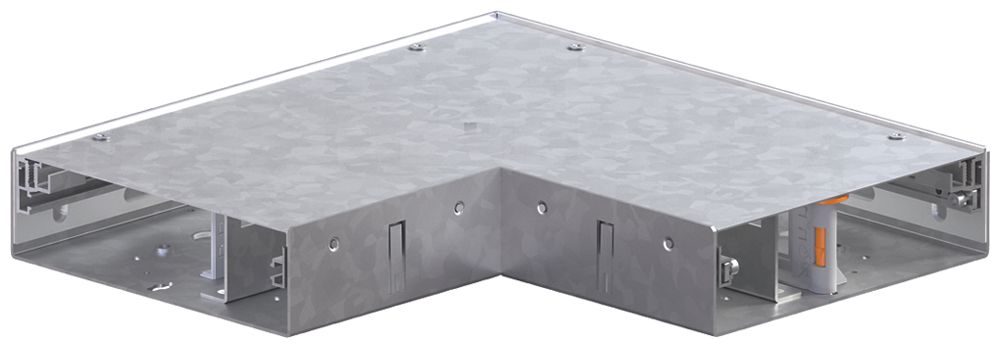 Angolo piatto tehalit BKB inferiore esterno per canale a pavimento 200×350×60mm