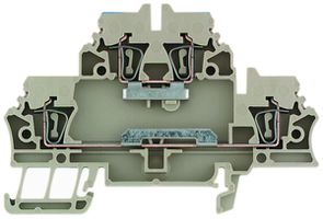 Mehrstock-Reihenklemme Weidmüller ZDK 2.5N-DU Zugfeder 2.5mm² 2 Etagen beige