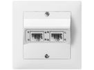UP-Anschlussdose SIDUS 2×RJ45 weiss