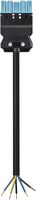 Anschlussleitung Wieland GST18i5 PB 5×1.5mm² 250V 16A 2m blau Buchse Cca