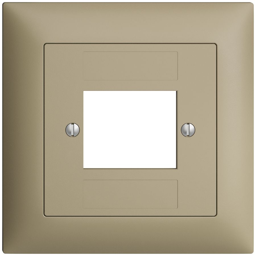 Kit frontale EDIZIOdue sand 88×88mm 4×RJ45