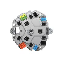 Steckdose Feller 3×T23 1×S 16A 250V 20mm grau IP20