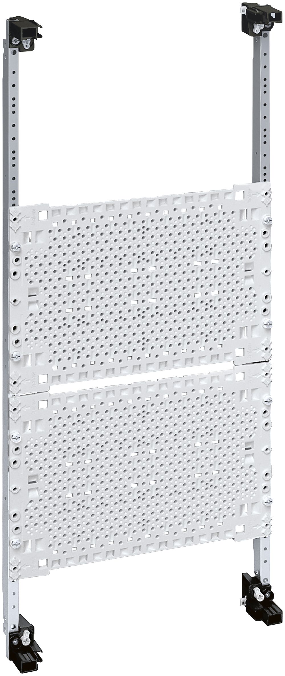 Telekommfeld Hager mit Montageplatten 4-reihig 600×250mm