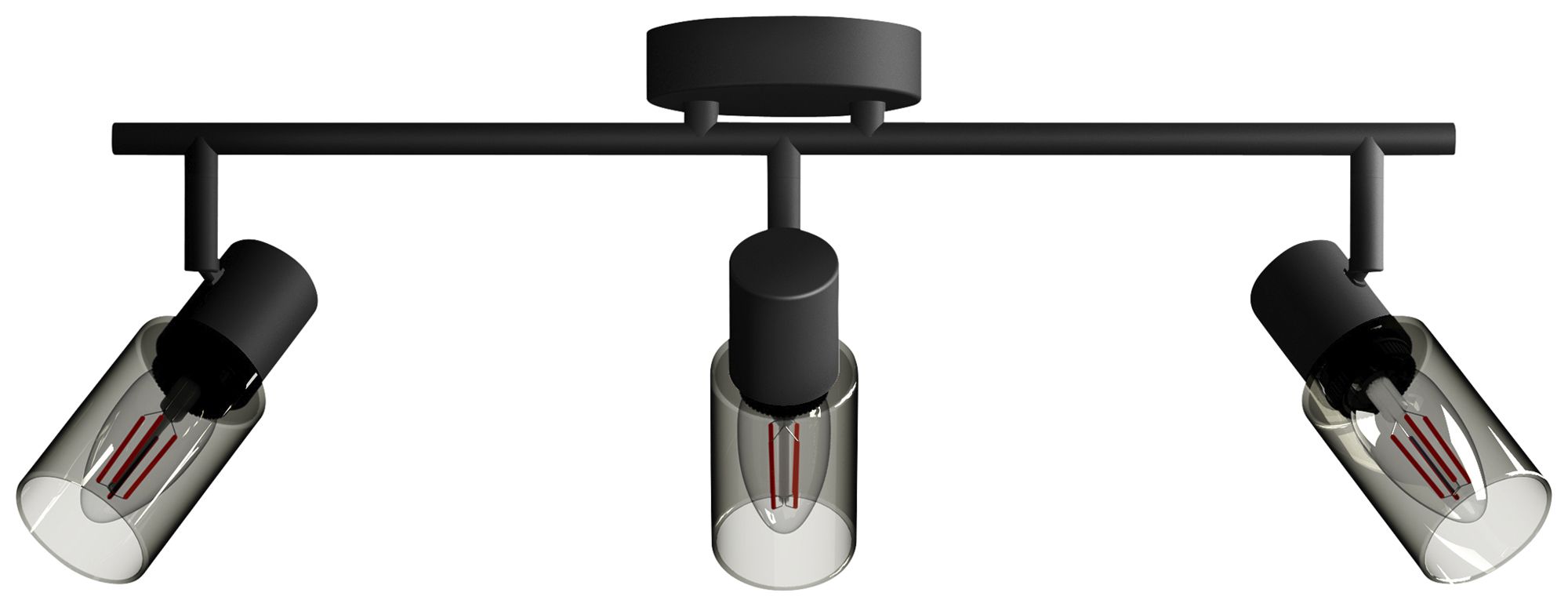 Spot Philips Palms E14 3×25W 484×162mm schwarz