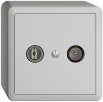 Prise TV-R AP EDIZIOdue 11dB gris clair à large bande 5…2000MHz, FX54