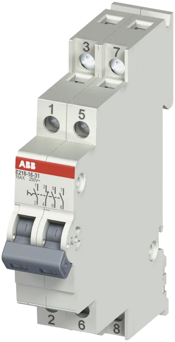 Commutateur de commande AMD ABB E218, 16A/250V 4L 3F+1O, 1UM, "I-II"