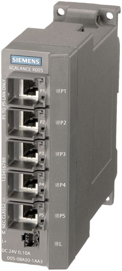 IE-Switch Siemens SCALANCE X005 EntryLevel 5×RJ45 10/100Mbit/s unmanaged