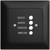 UP-Frontset EDIZIOdue schwarz, 88×88mm für Türstation 1334.D