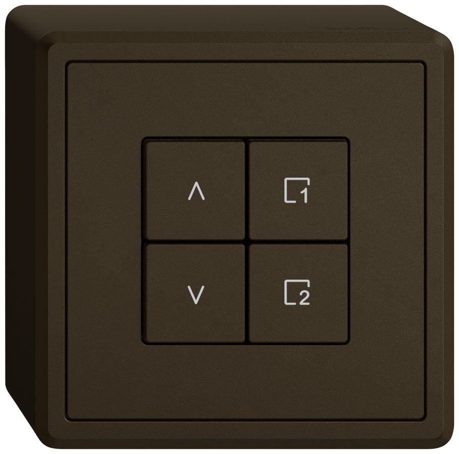 Station sec.stores AP EDIZIO.liv Wiser SNAPFIX® 1 scène 4 touches WLAN br