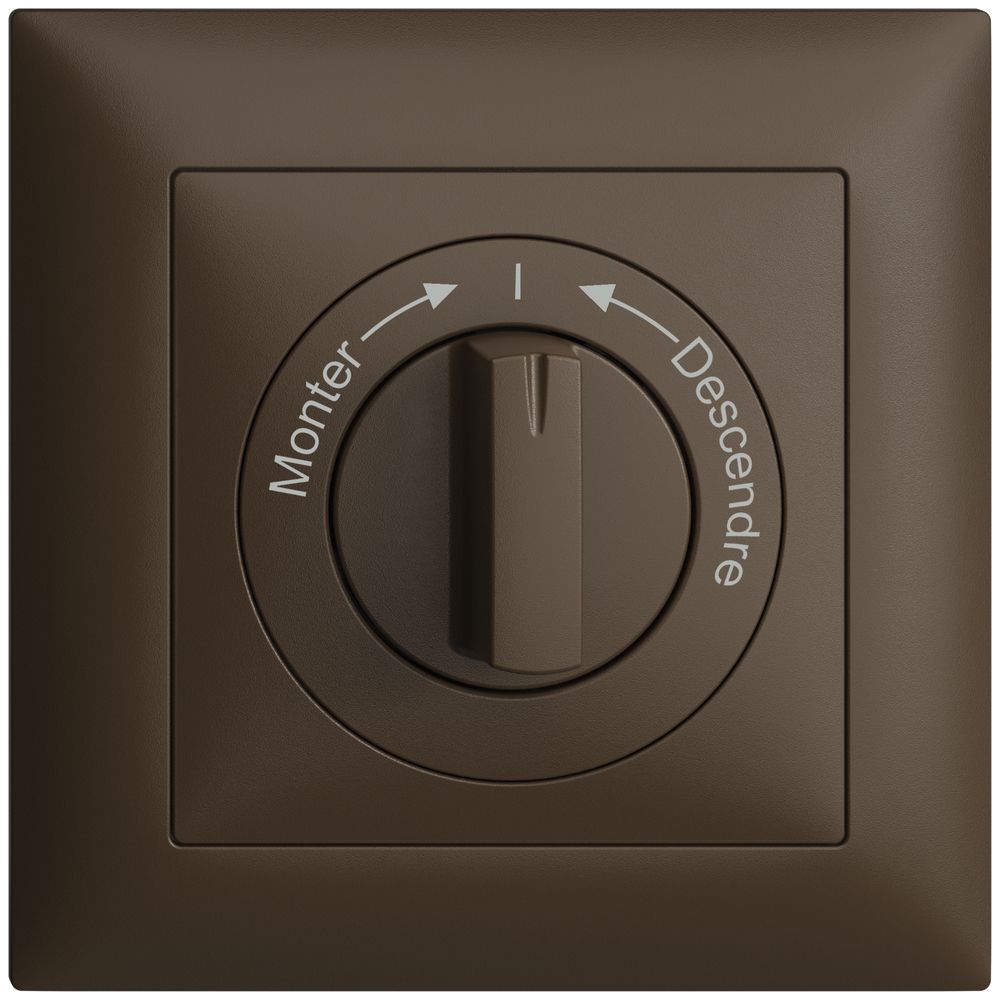 Kit front.Monter->I<-Descendre EDIZIOdue 88×88mm coffee