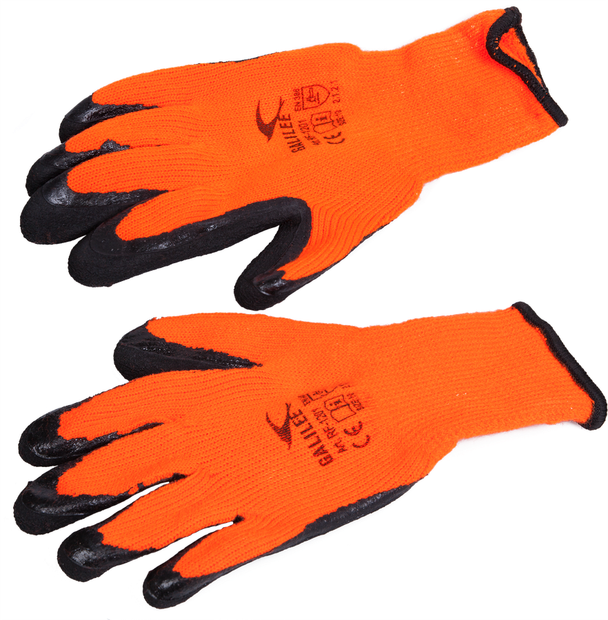 Arbeitshandschuhe orange, Grösse 9