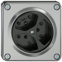 UP-Steckdose ELEMENT 3×Typ 13 10A 250V IP20 aluminium