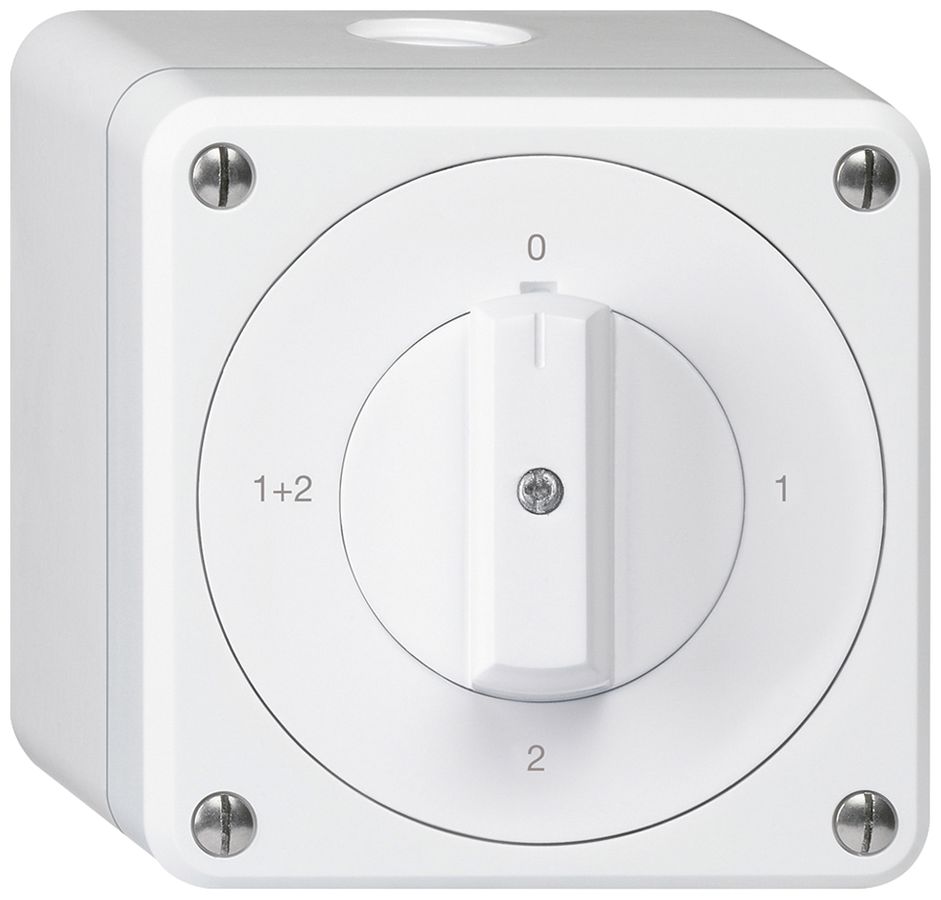 Interrupteur rotatif AP robusto IP55 schéma 1/1P blanc