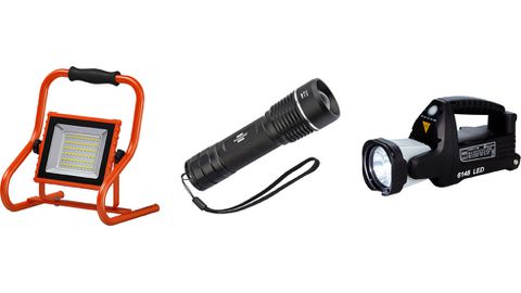 Mobile Leuchten, Taschenlampen, Baustrahler
